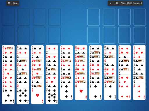 free freecell solitaire green felt